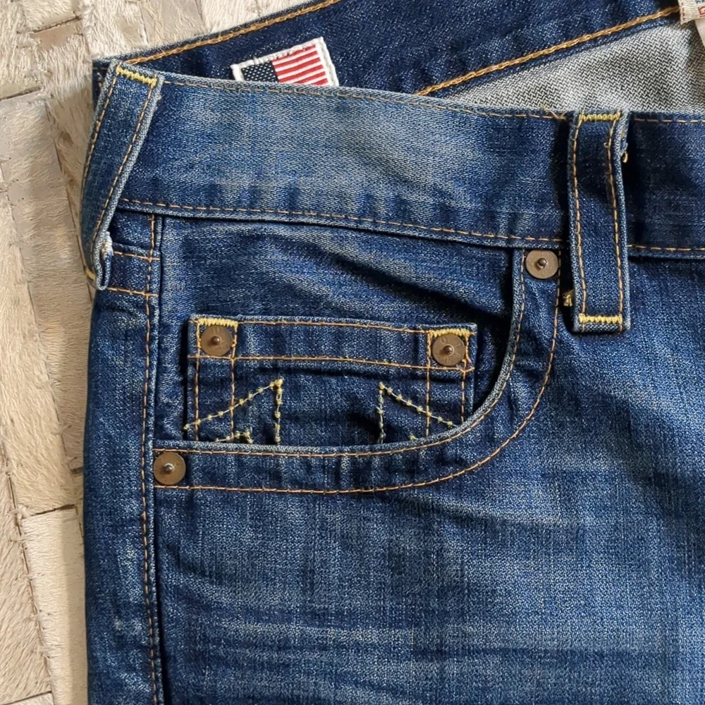 True‎ Religion Men's Dark Wash Y2K Bootcut Jeans Size 33